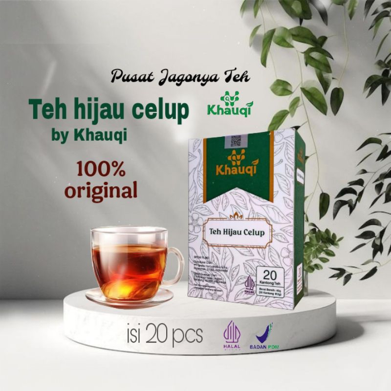 

Teh hijau celup by Khauqi 100%bpom dan original