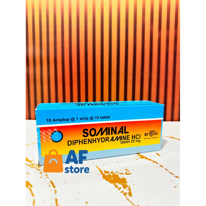 SOMINAL HCI 25 mg BOX 100 tab - Obat Alergi dan Mabuk