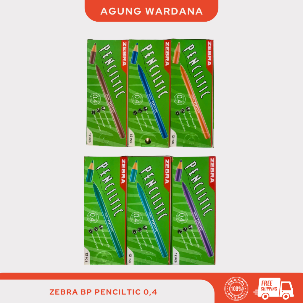 

BOLPOIN WARNA ZEBRA BP PENCILTIC 0,4MM