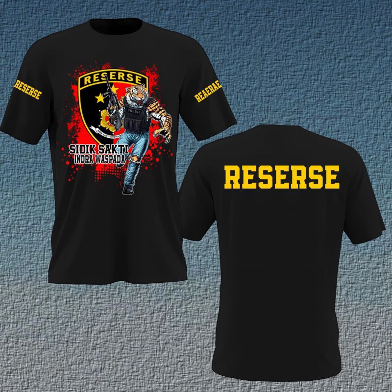 KAOS BAJU ATASAN POLISI RESERSE TACTICAL TANGAN PENDEK