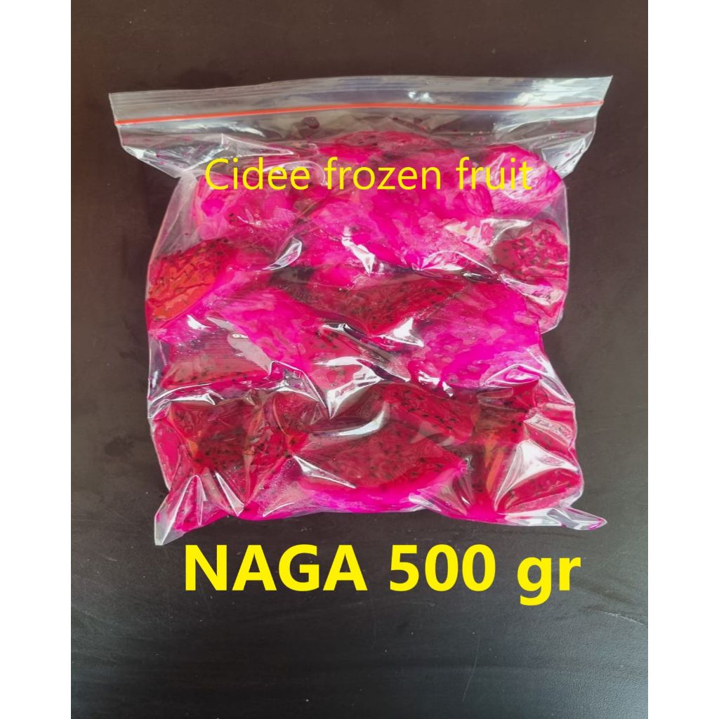 

Buah frozen naga / Frozen naga / Buah naga beku 500 gram