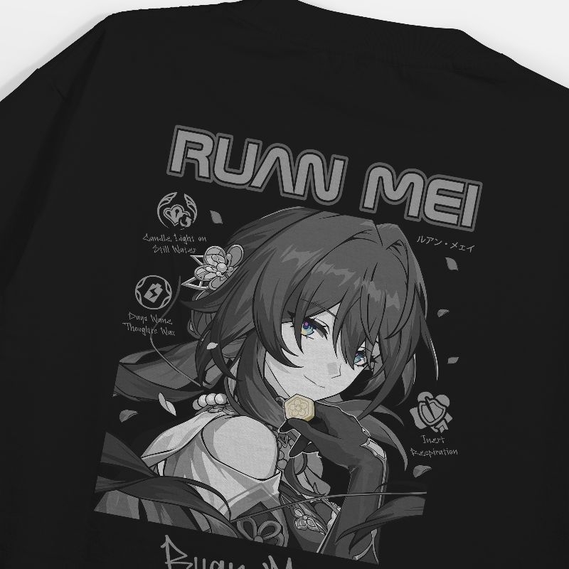 Heavyweigh Ruan Mei Honkai Star Rail t-shirt 230 GSM - Kaos Ruan Mei HSR Cotton 20s