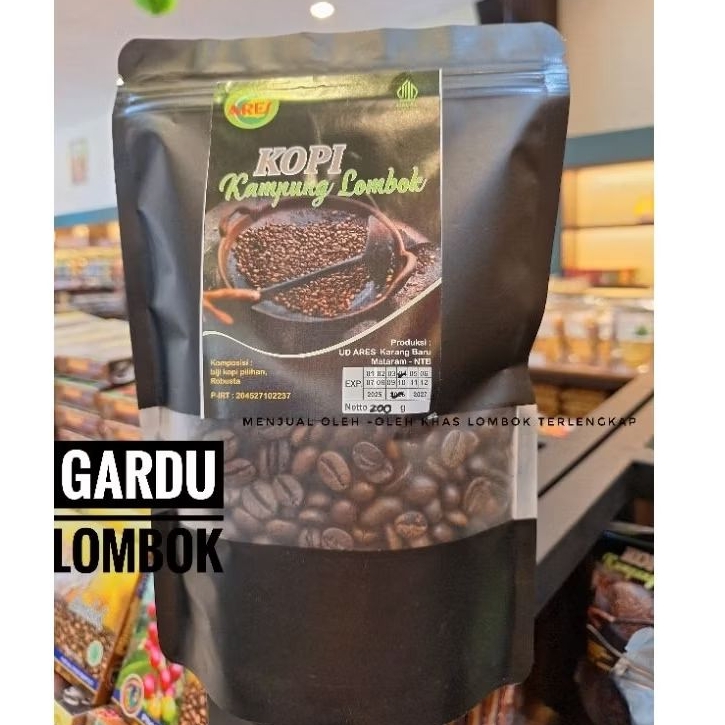 

Biji Kopi sangrai Khas lombok Netto 200 gr