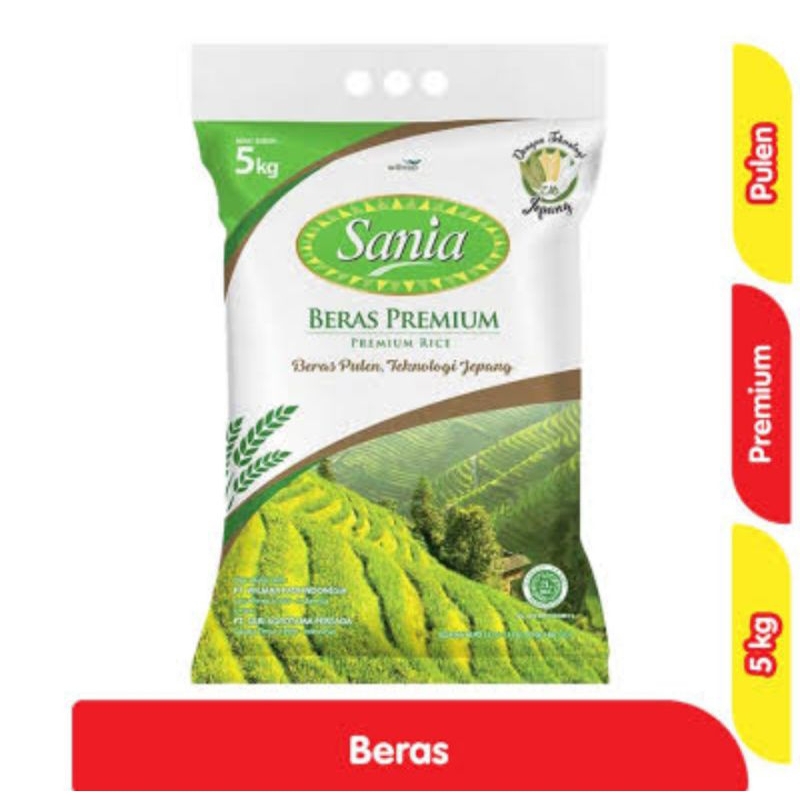 

beras Sania 5kg,beras Sania kemasan 5kg