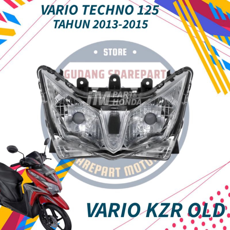 Reflektor vario techno 125 Old, Reflektor vario kzr 125, lampu vario techno 125, reflektor vario tec