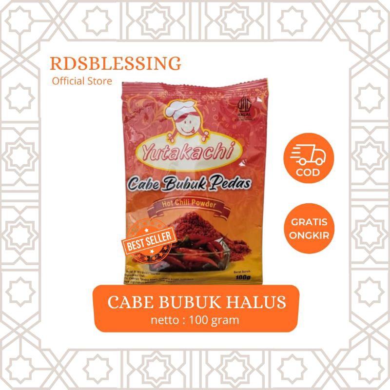 

Cabe bubuk halus teja 100 gram super pedas/cabe bubuk halus pedas