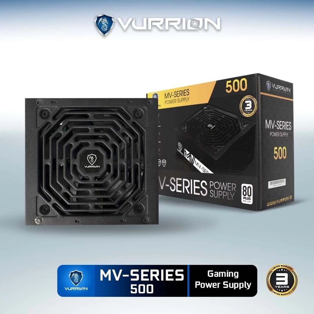PSU VURRION POWER SUPPLY VURRION MV SERIES 500 80 PLUS / PSU 500 WATT 80 PLUS GOLD