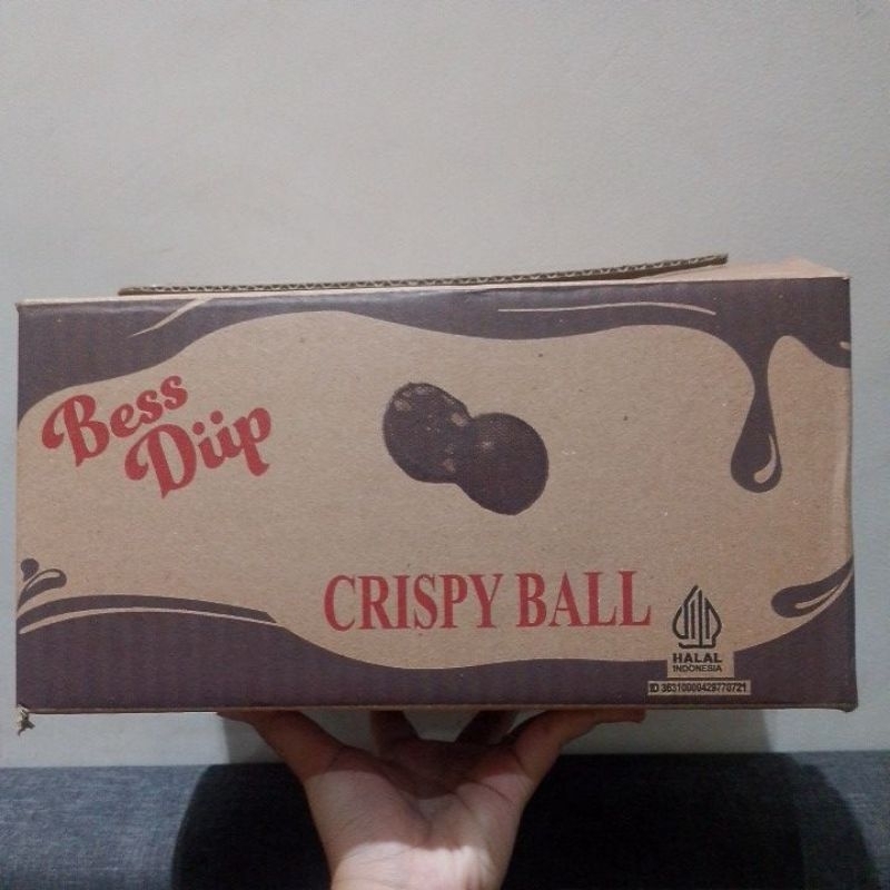 

Bess Diip Cokelat Crispy Ball per-dus