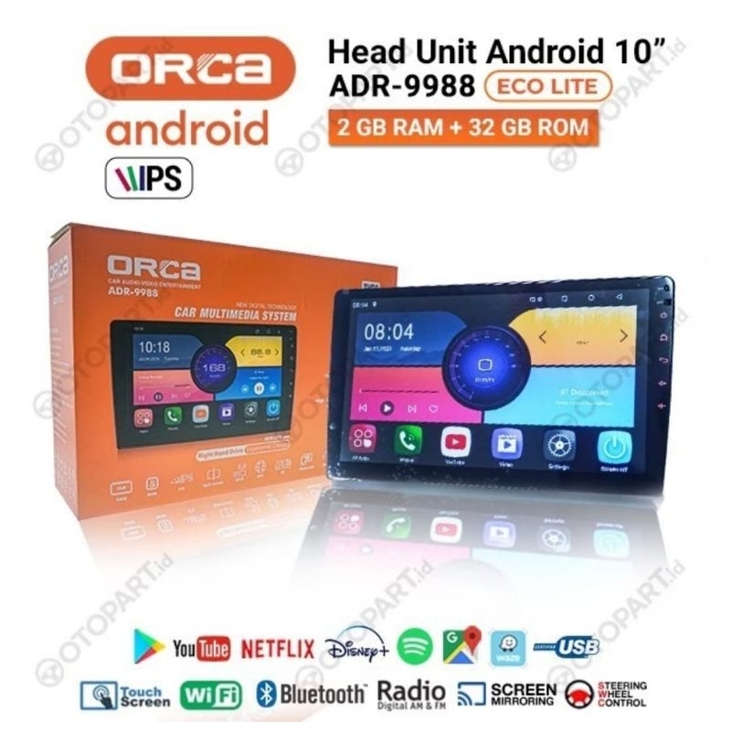 double din android orca 10"
