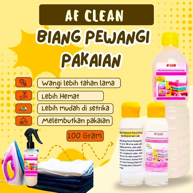 Paket Biang Pewangi Pelicin Setrika Pakaian 100 ml