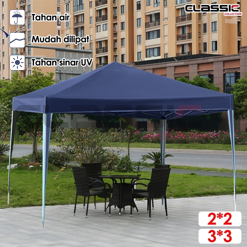 Tenda Lipat 3x3 Tenda Jualan Pameran Bazar Gazebo/Tenda Jualan Set Lengkap Tenda Lipat Dinding Tenda