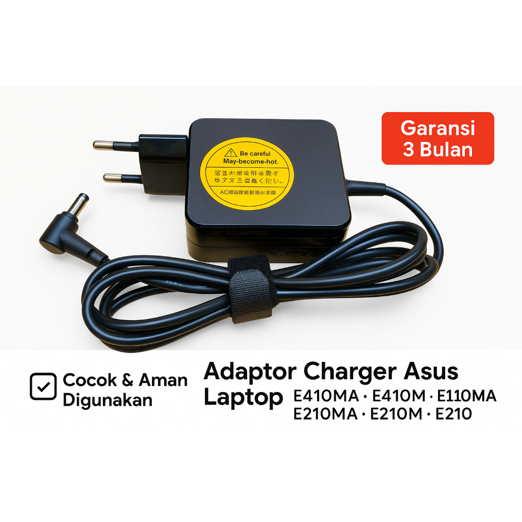 Cara Memasang Charger Asus E410MA E210 Baru 33W