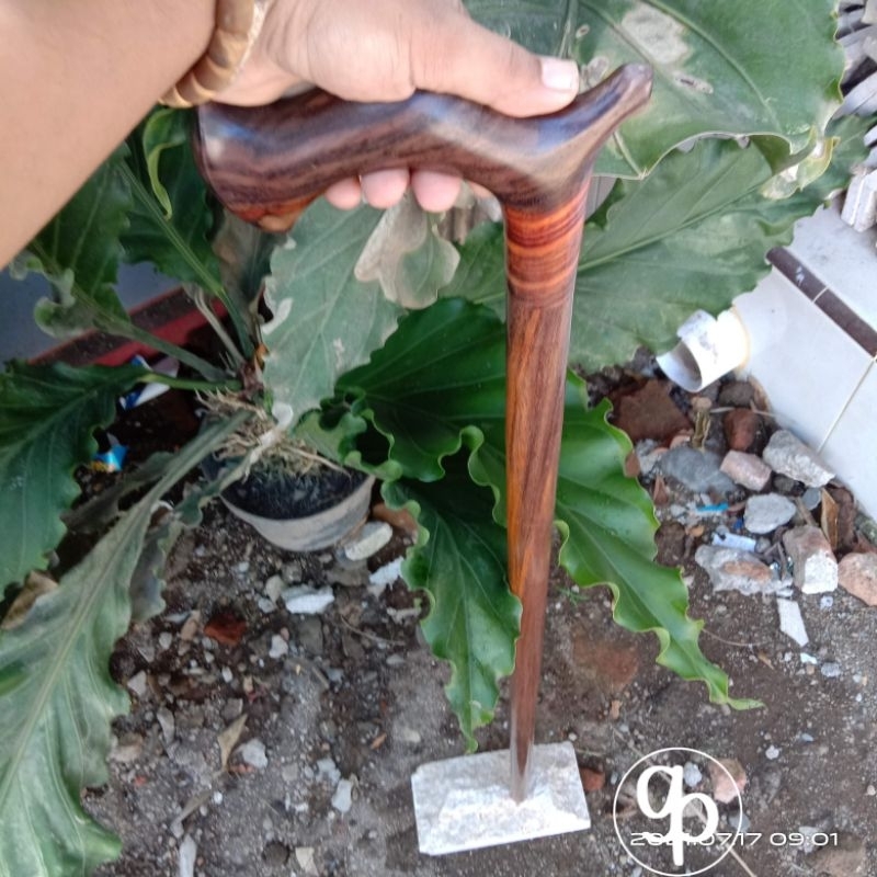 TONGKAT JALAN 1 METER TONGKAT JALAN KAYU SONOKELING