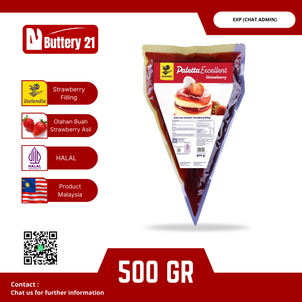 

ZEELANDIA PALETTA EXCELLENT STRAWBERRY 500 GR / SELAI STRAWBERRY 500GR