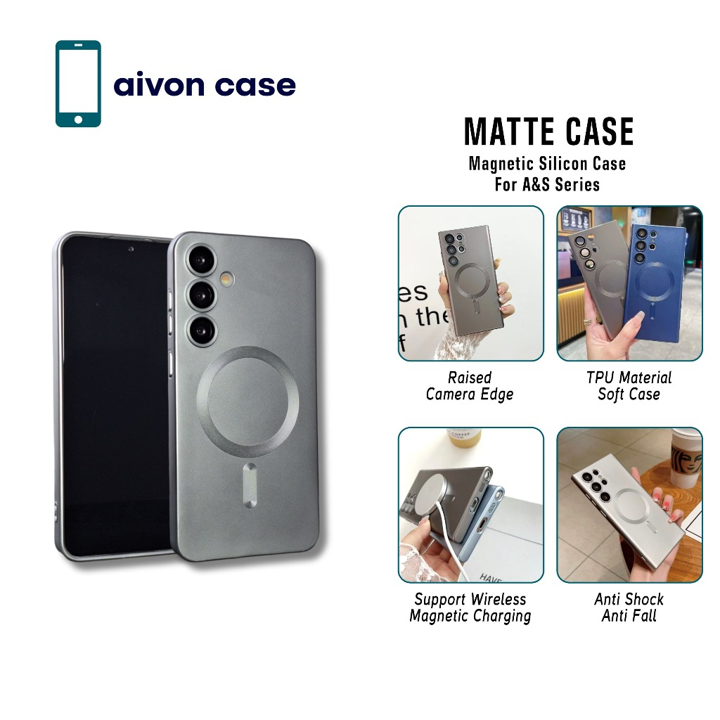 SOFT CASE MATTE MAGSAFE SAMSUNG Galaxy A15 A16 A36 A56 A55 / S22 S22+ S22PLUS S22ULTRA S23 S23+ S23P