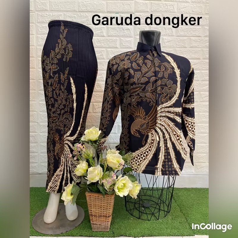 Rok batik couple/kemeja batik couple/rok dan kemeja couple