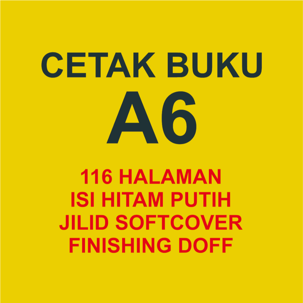 

CETAK BUKU UK A6 DOFF