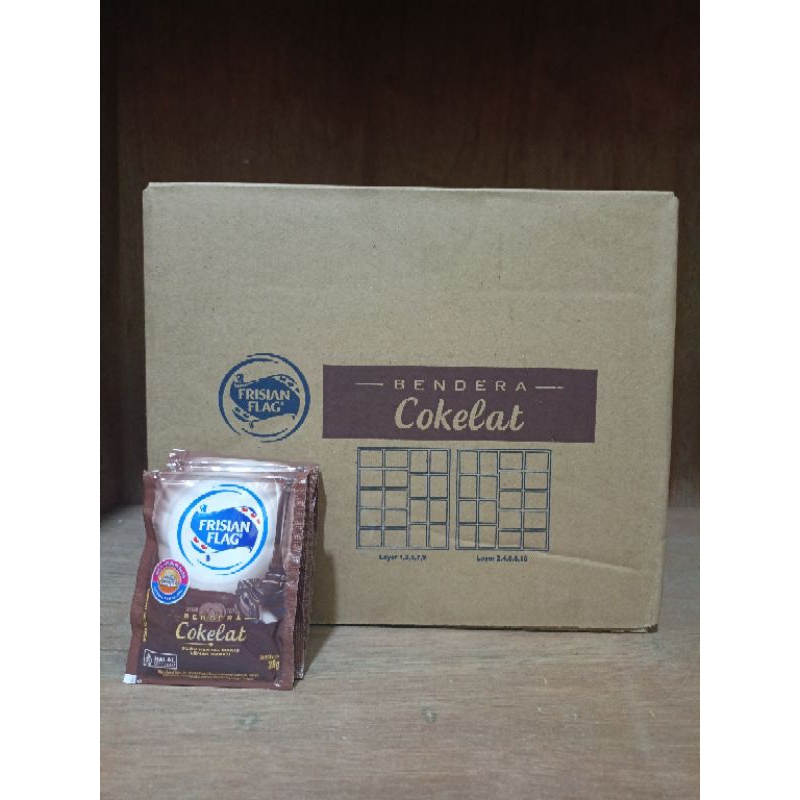 

Frisian Flag Bendera Cokelat Sachet 38 Gram 1 Karton