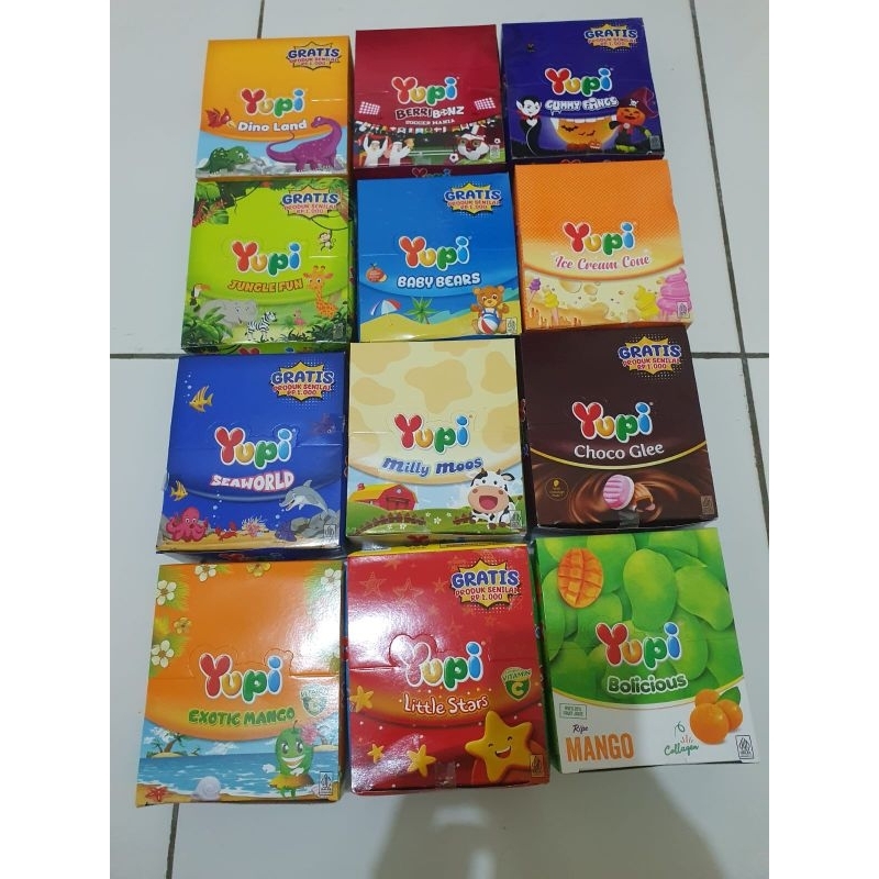 

Permen Yupi isi 24 pcs X 9 gram