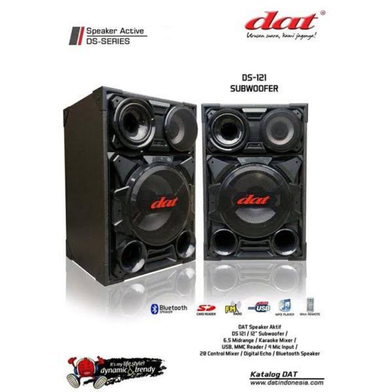Speaker aktif 12 inch DAT DS-121, Speaker 12" DAT