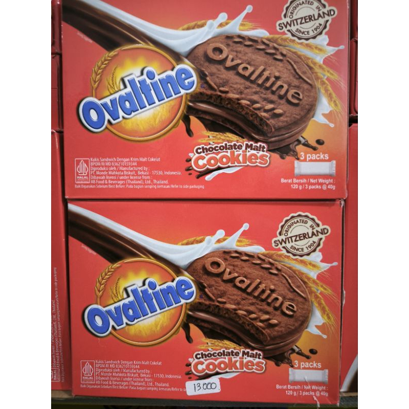 

OVALTINE CHOCOLATE MALT COOKIES 120 GRAM