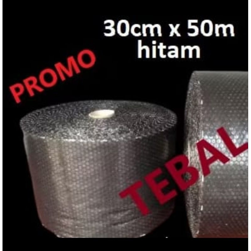 

bubble wrap hitam 30 cm x 50 m hemat bubble wrap packaging aman