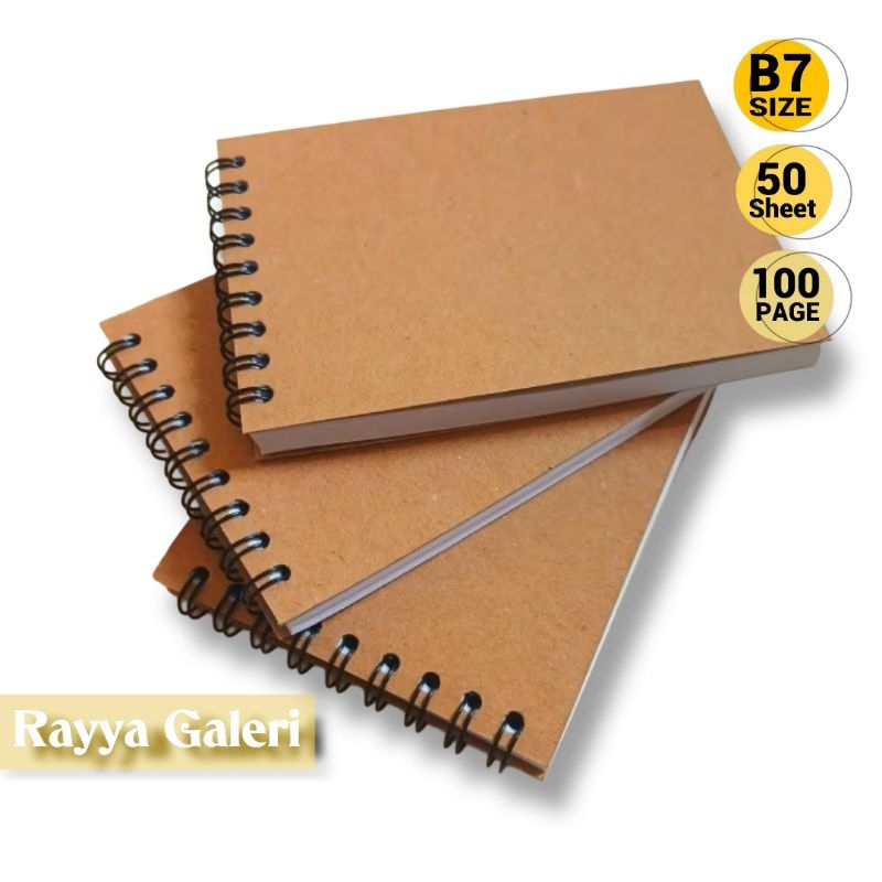 

Notebook saku B7 buku catatan harian / Buku saku double ring spiral B7 100 halaman 70gsm