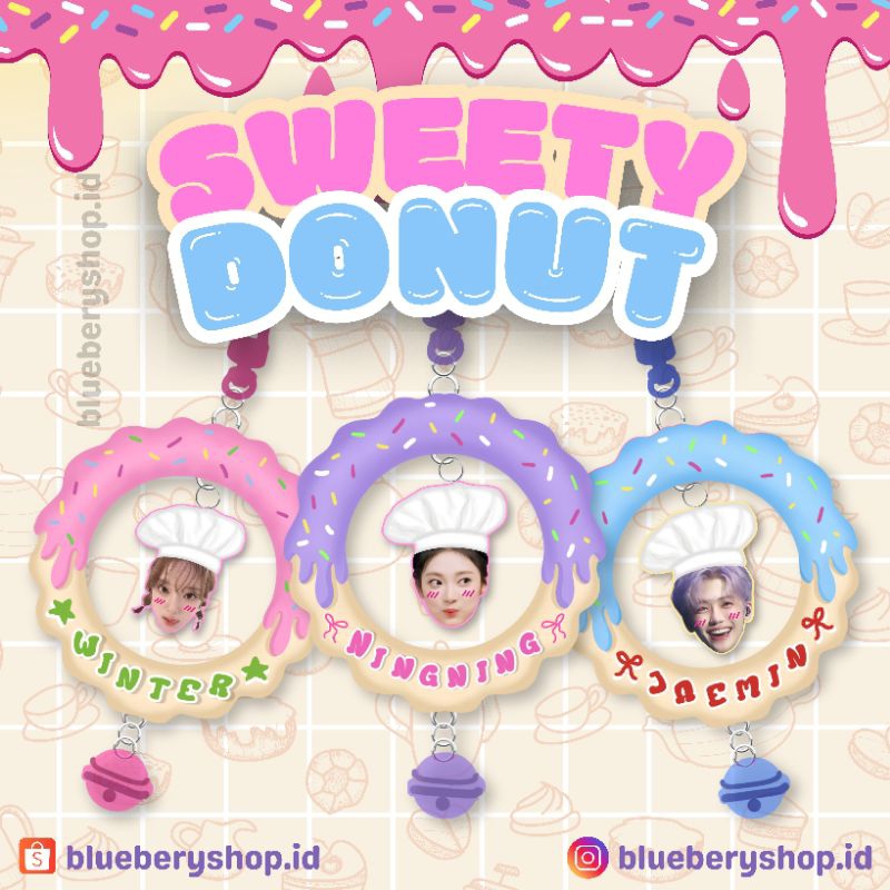 KEYCHAIN DONUT SHAKER CUSTOM KPOP