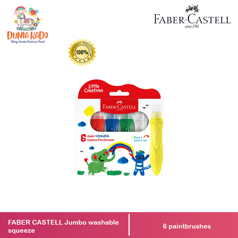 

Faber Castell Jumbo washable squeeze paint brushes