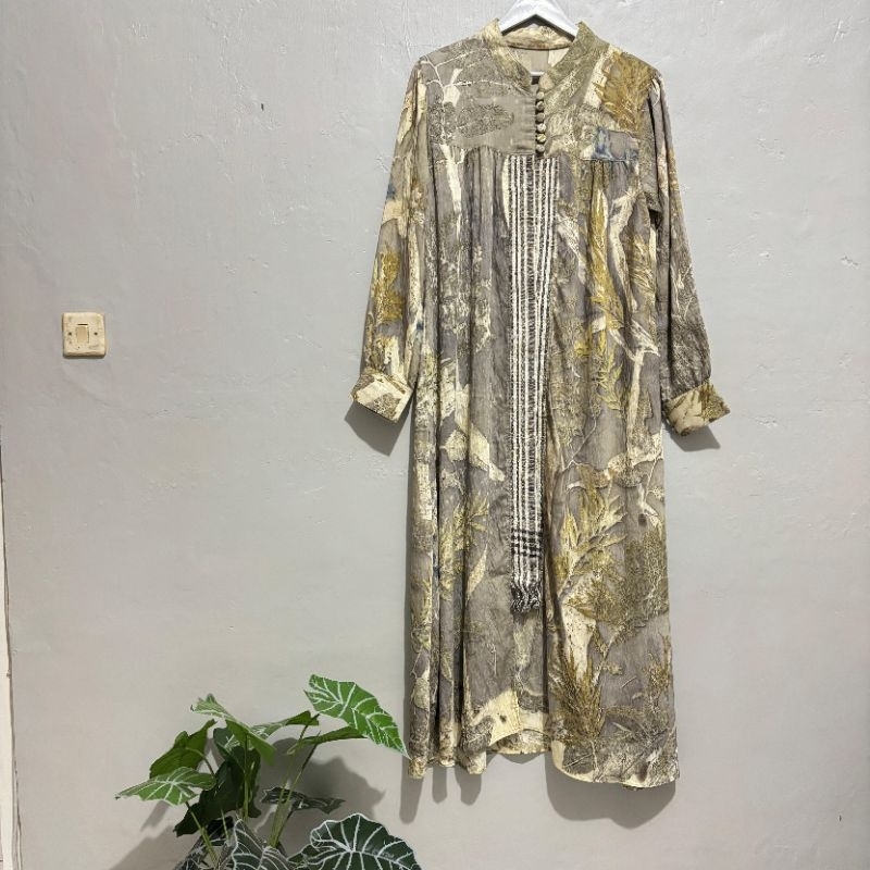 Gamis Batik Ecoprint Jui Hasan