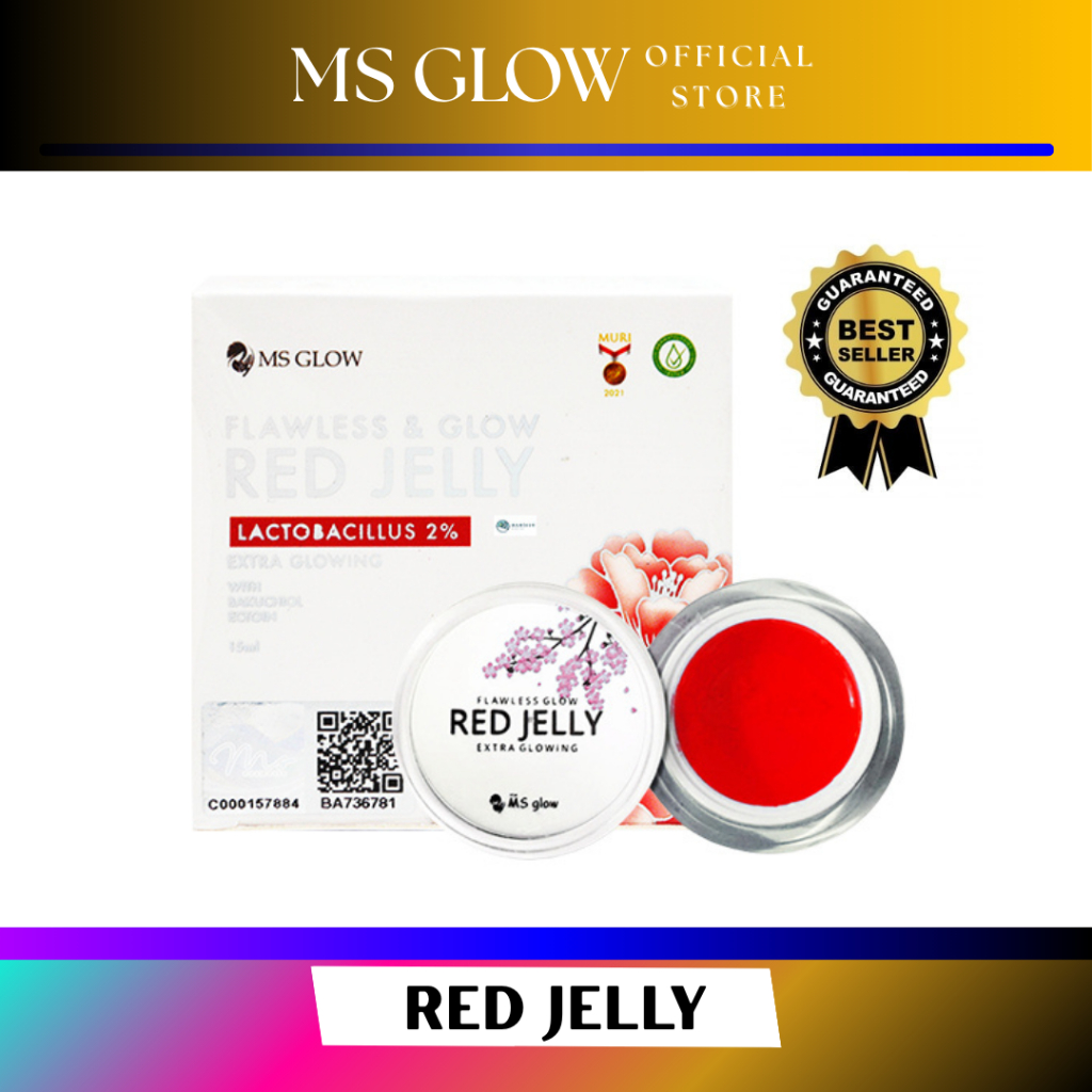 MS Glow Red Jelly / RED JELLY / MS GLOW REJ JELLY / RED JELLY NEW PACKEGING / RED JELLY MS GLOW