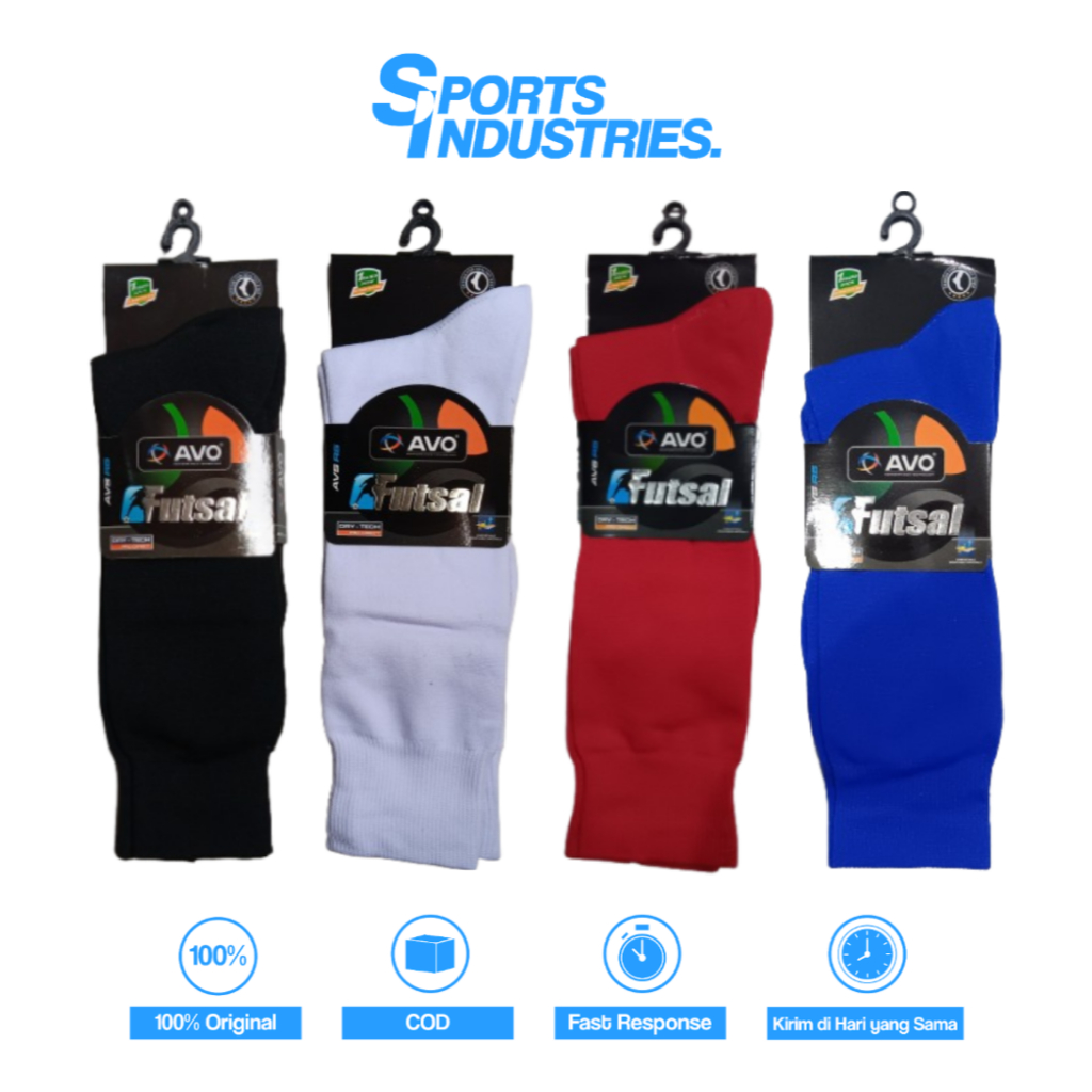 KAOS KAKI FUTSAL AVO FUTSAL POLOS 100% ORIGINAL