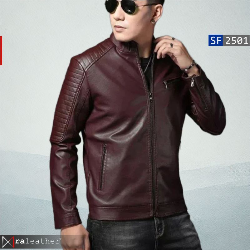 Jaket Kulit Slim Fit Pria SF2501 - RA Leather Original