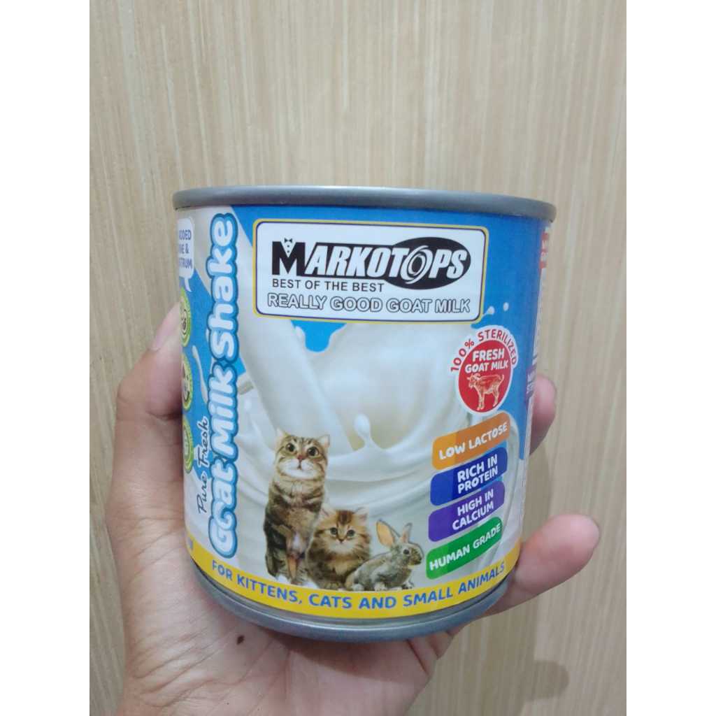 

MARKOTOPS GOAT MILK SHAKE 400ML Susu Kambing Kitten Cat Kucing Kelinci