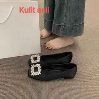 Sepatu-Kasual (Sep_69) Sepatu Wanita Flatshoes Kulit Premium Import Terbaru