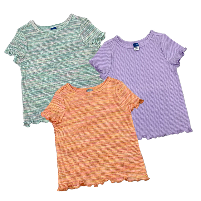 ATASAN KAOS ANAK SHORT-SLEEVE LETTUCE EDGE T-SHIRT