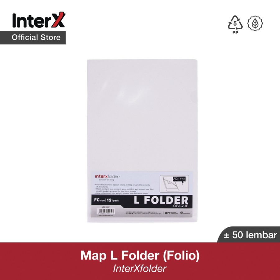 

TBMO (ECER) MAP L INTERXFOLDER FC LFX-100F - TRANSPARANT - GU (50)