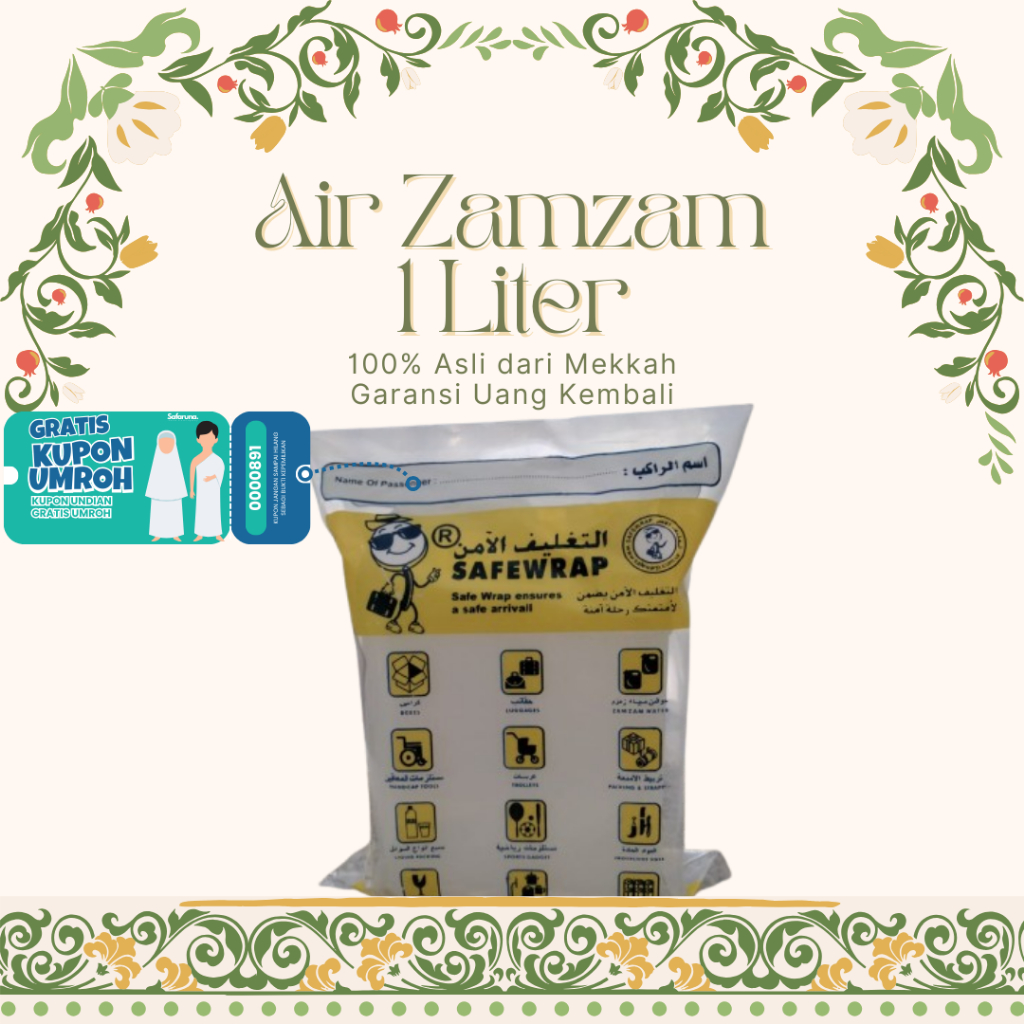 

Air Zam Zam 1L – Minuman Suci dari Makkah, Terjamin Keaslian