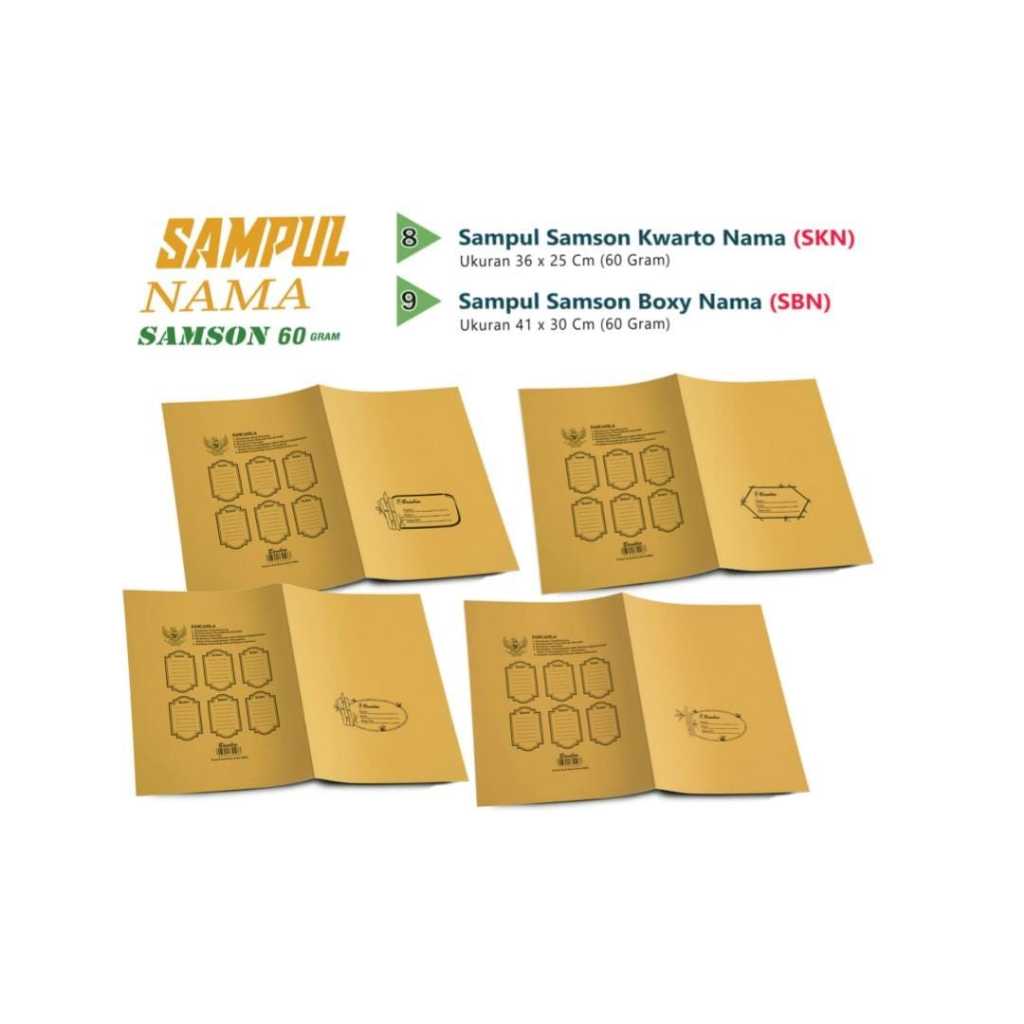 

Sampul Kertas Samson Buku Tulis Kwarto dan Boxy isi 20 Lembar