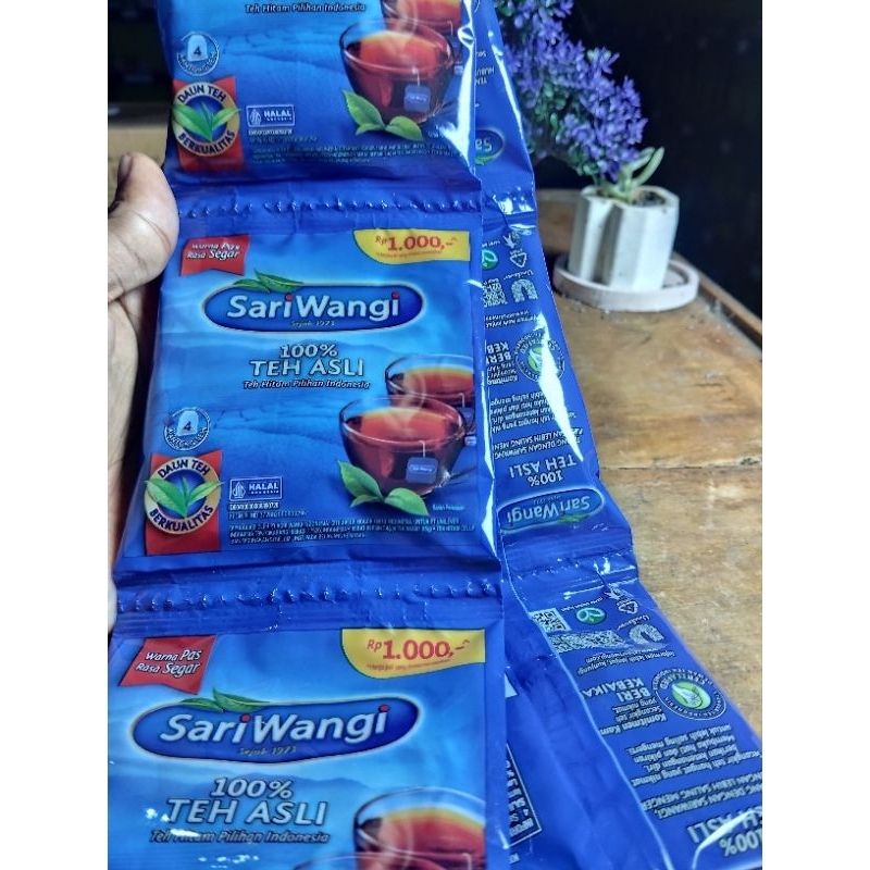 

Teh Sari Wangi 100% Asli teh clup 1renceng/6 pcs
