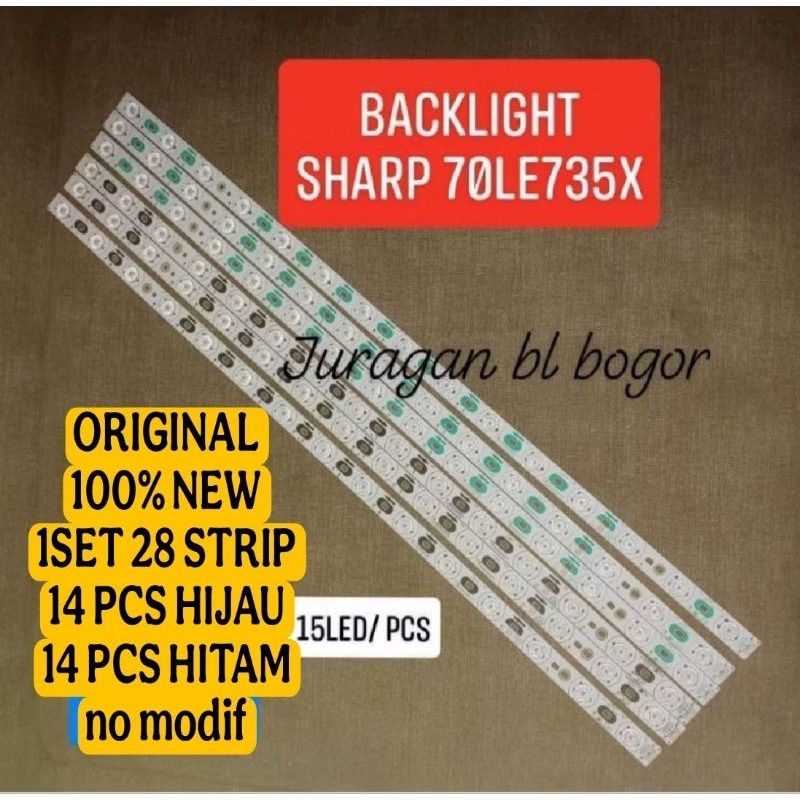 LAMPU LED BL BACKLIGHT TV SHARP 70INCH 70LE735 70LE735X