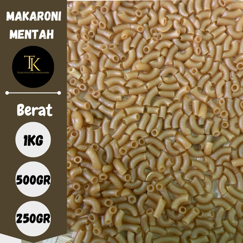 Makaroni mentah kiloan makroni bantet langsung goreng berat 1kg 500gr 250gr