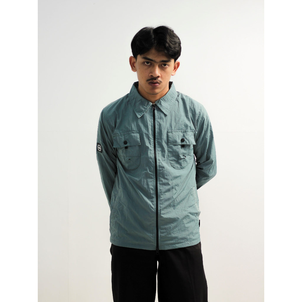 Troublemaker - Connoisseur Sage - Overshirt Jacket - Jaket Pria Kerah Kemeja - Casual Outfit