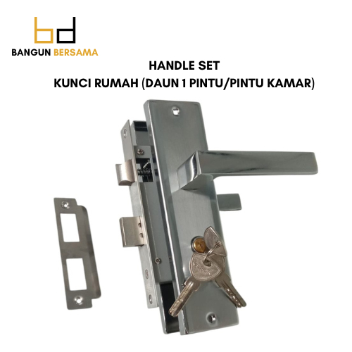 HANDLE PINTU RUMAH SET KUNCI PINTU RUMAH DAUN 1 PINTU