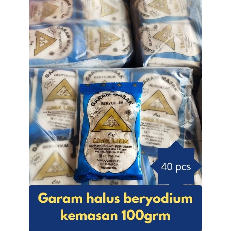 

garam halus beryodium kemasan 100g (1 ball)