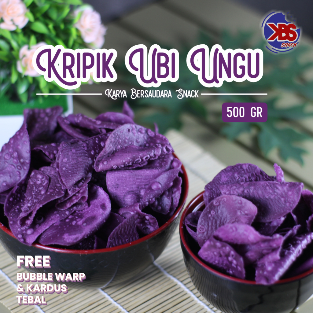 

Kripik Ubi Ungu Manis Renyah Asli 500gr - KBS