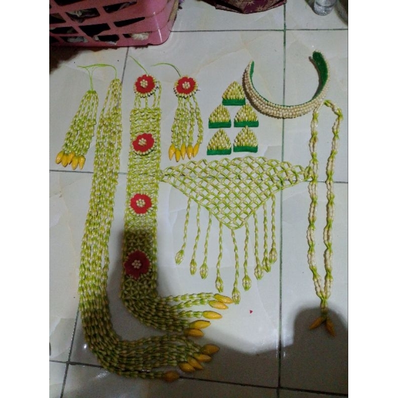 (Termurah)7helai 1 set melati imitasi sultan adat Jawa dan sunda