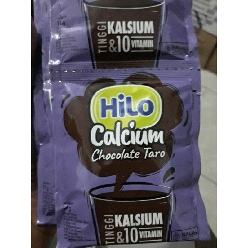 

Hilo Calcium Chocolate Taro Rentengan Isi 10 Sachet