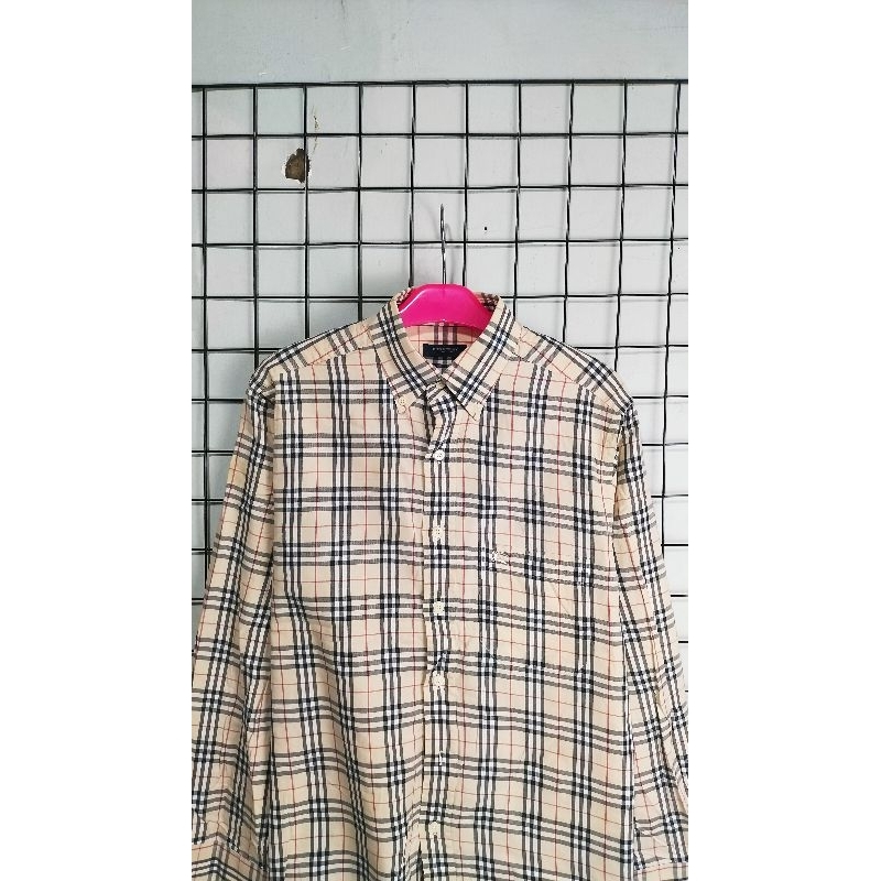 Kemeja Burberry London Coklat Second original