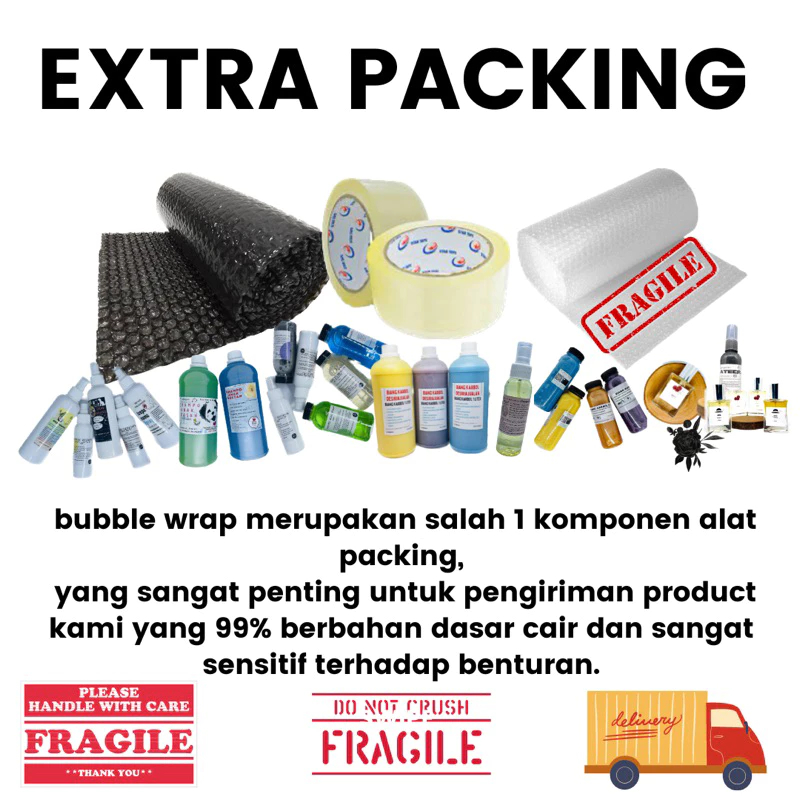 

EXTRA BUBBLE WRAP 200ml 500ml 1L++